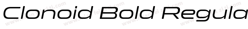 Clonoid Bold Regular字体转换
